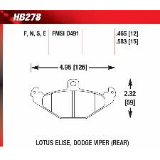 Hawk HT-10 Brake Pads, HB278S.465