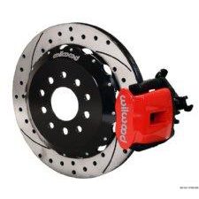 Wilwood CPB Brake Kit, Drilled, Slotted, Rear Cooper 140-10885-DR, Red